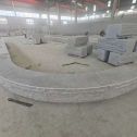 乌海 芝麻白异形坐凳，自然面光面弧形加工