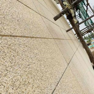 乌海 黄金麻花岗岩荔枝面外墙干挂石材效果示例