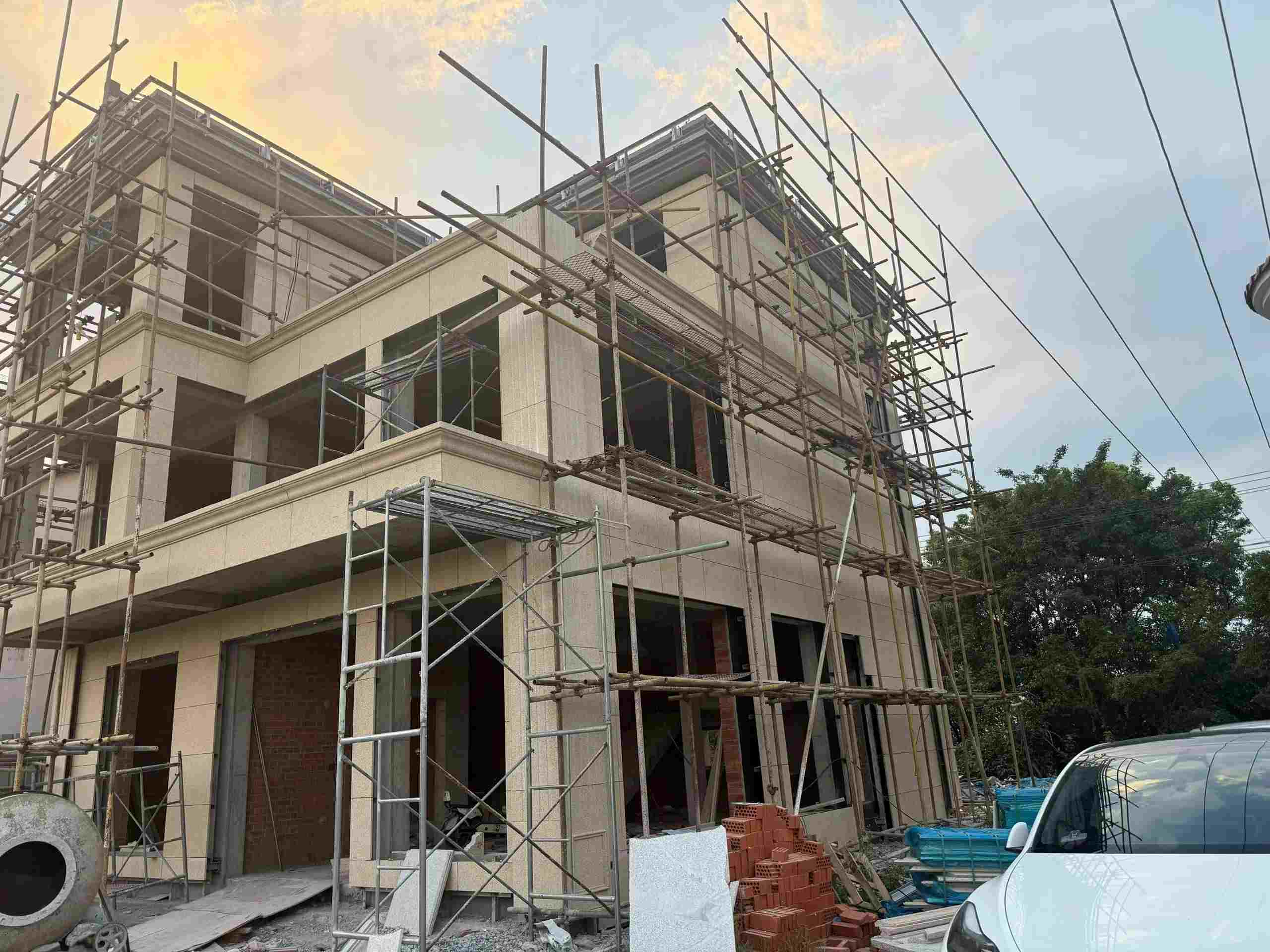 乌海 黄金麻荔枝面花岗岩外墙干挂