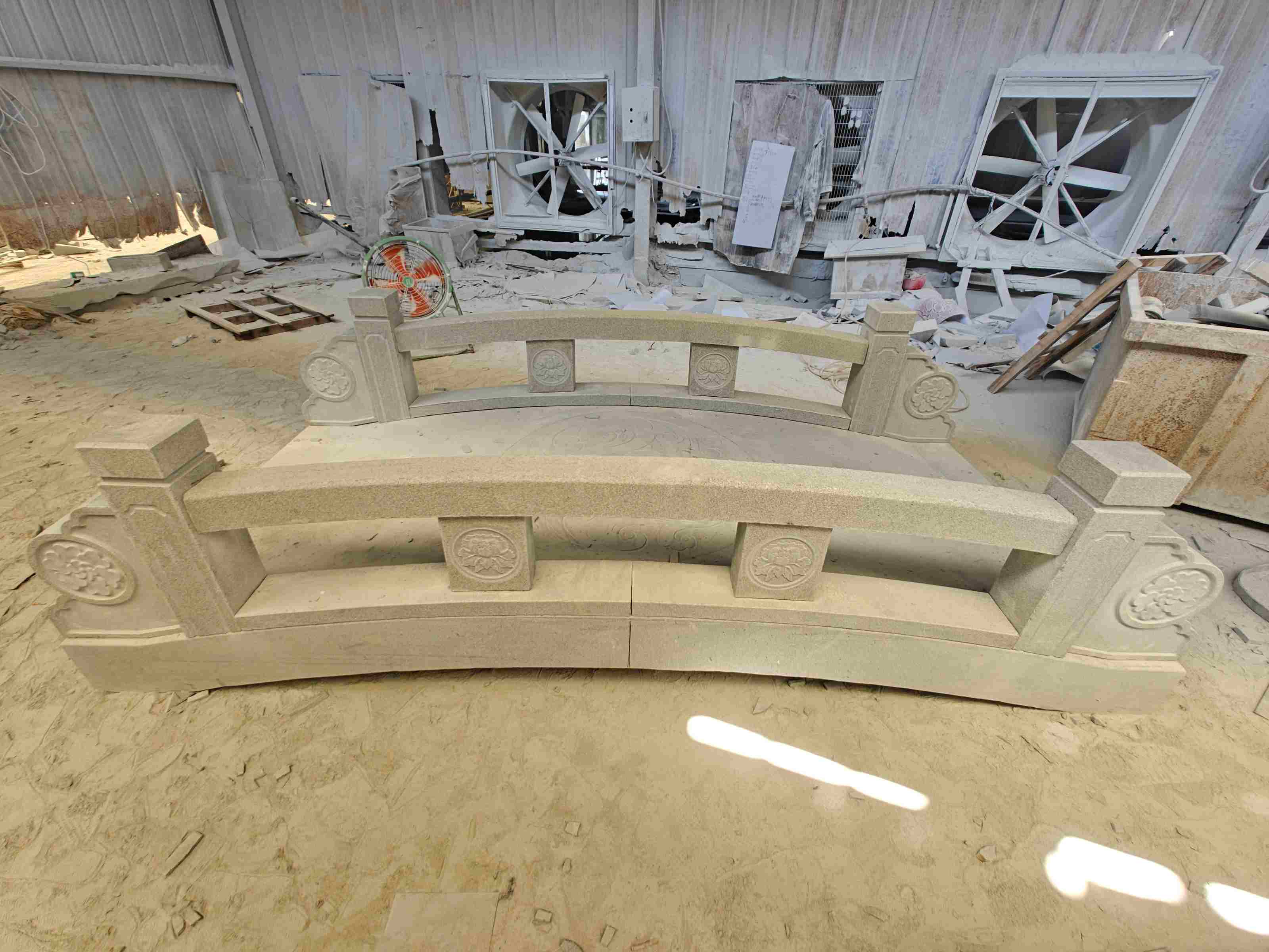 乌海 芝麻灰花岗岩异形加工-拱桥，石桥