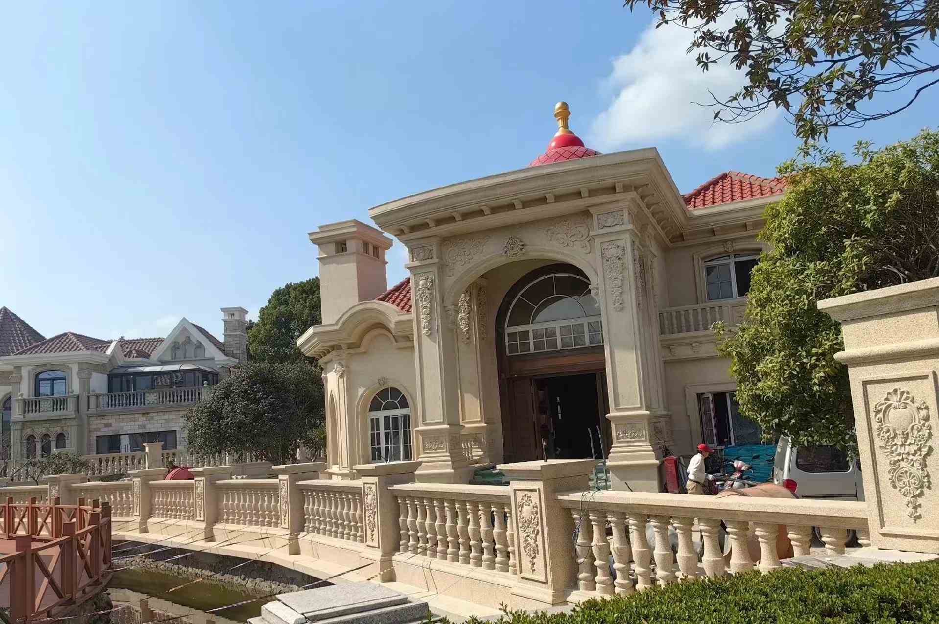 乌海 黄金麻花岗岩欧式别墅