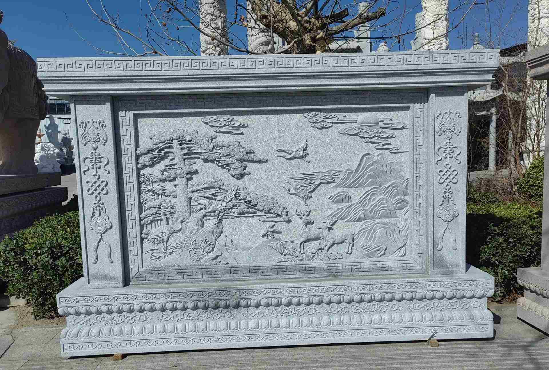 乌海 芝麻白大型照壁，屏风，影壁